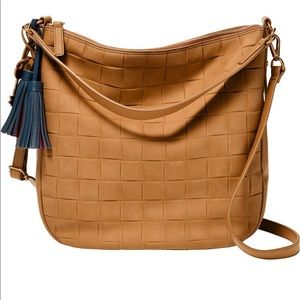 Fossil tan leather Jolie hobo.